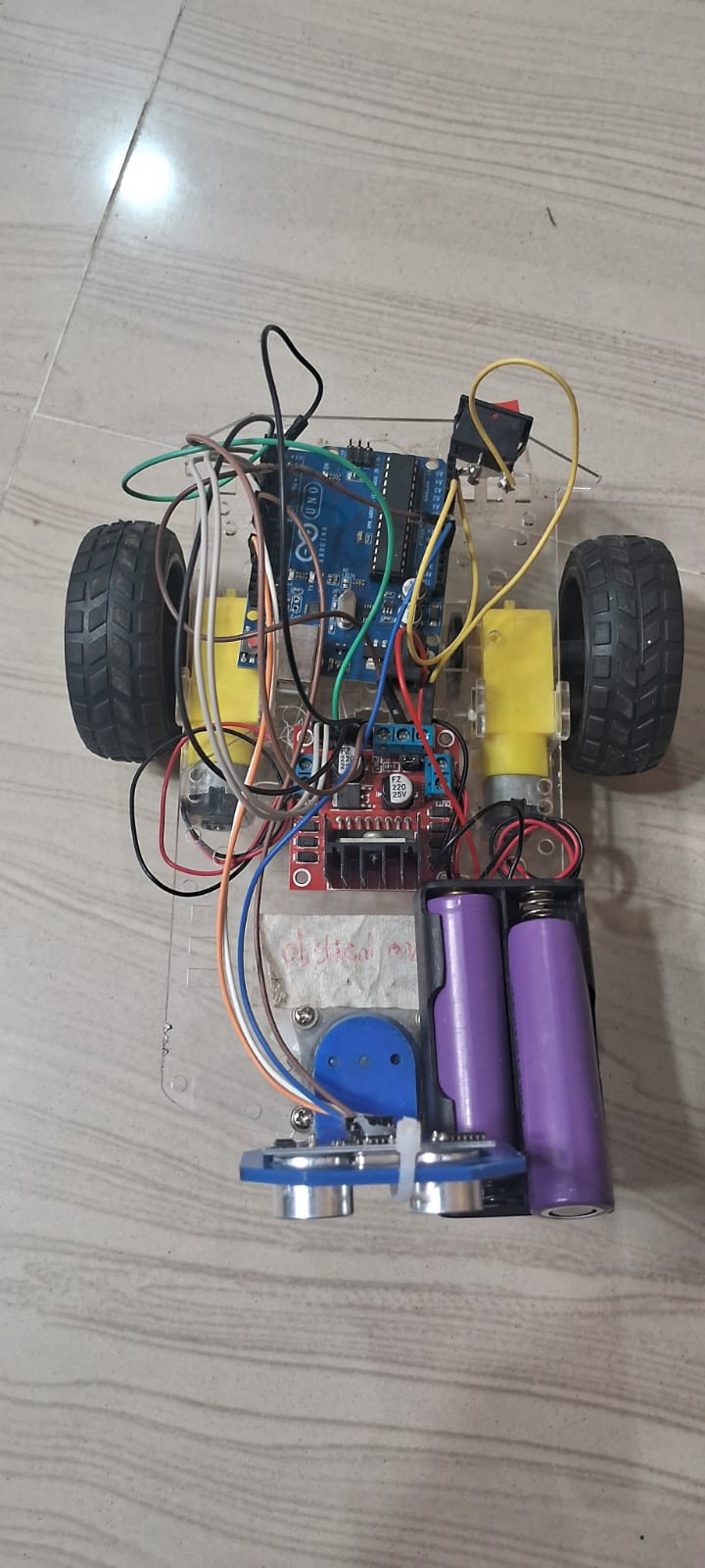 Arduino Obstacle Avoiding Robot Car DIY robotics kit
